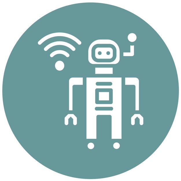 Vectorontwerp Robot Icon Style