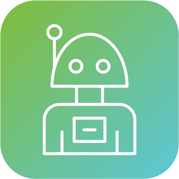 Vectorontwerp Robot Icon Style