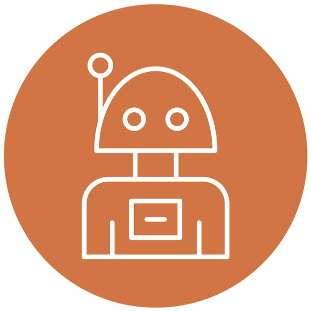Vectorontwerp Robot Icon Style