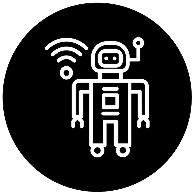 Vectorontwerp Robot Icon Style