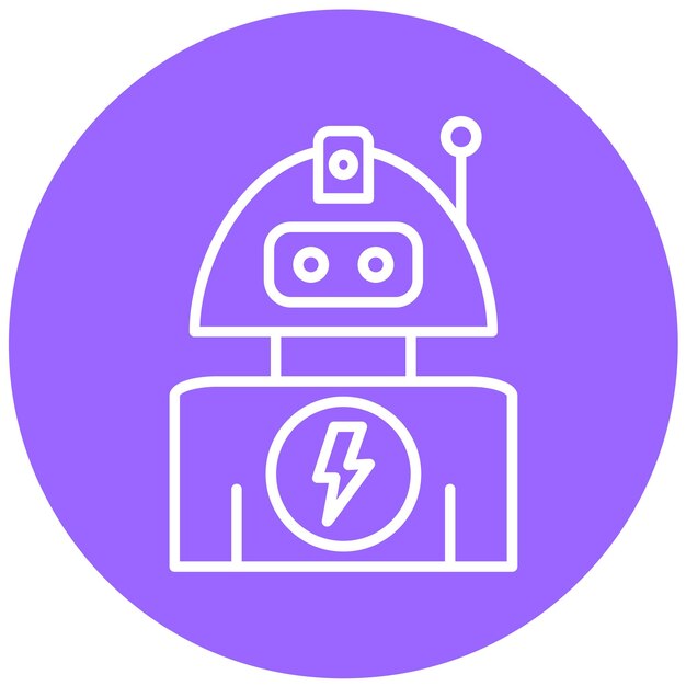 Vectorontwerp Robot Icon Style