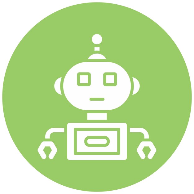 Vectorontwerp Robot Icon Style