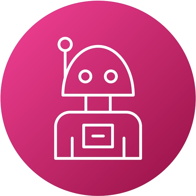 Vectorontwerp Robot Icon Style