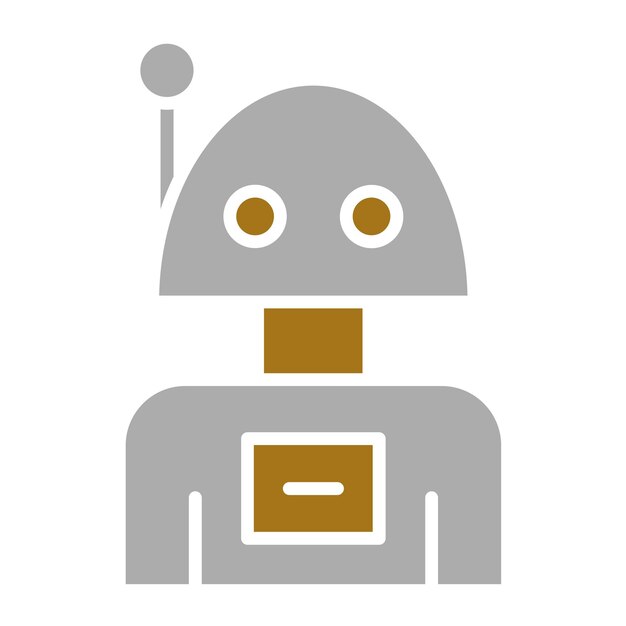 Vectorontwerp Robot Icon Style