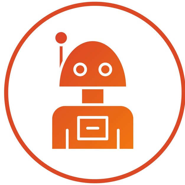 Vectorontwerp Robot Icon Style