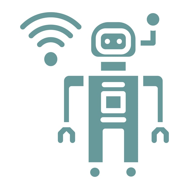 Vectorontwerp Robot Icon Style