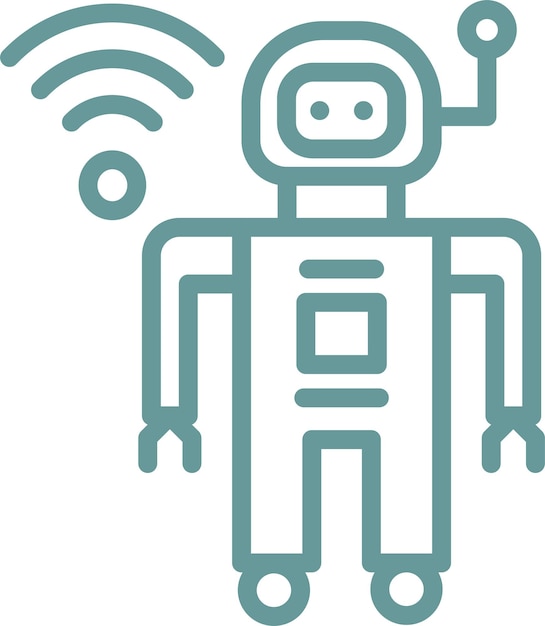 Vectorontwerp Robot Icon Style
