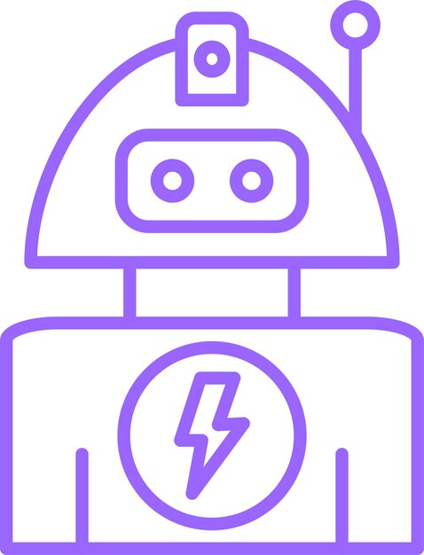 Vectorontwerp Robot Icon Style