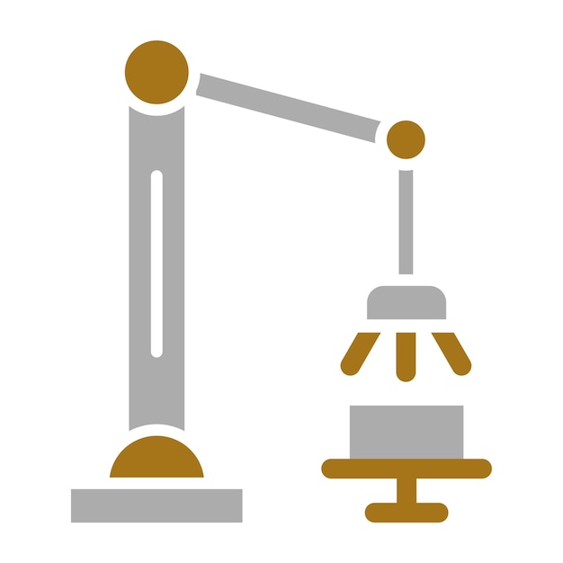 Vectorontwerp Robotic Arm Icon Style