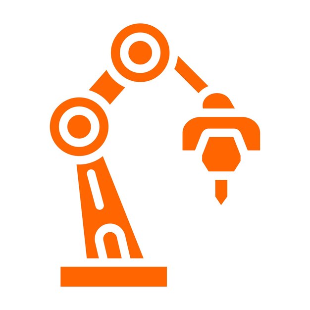 Vectorontwerp Robotic Arm Icon Style