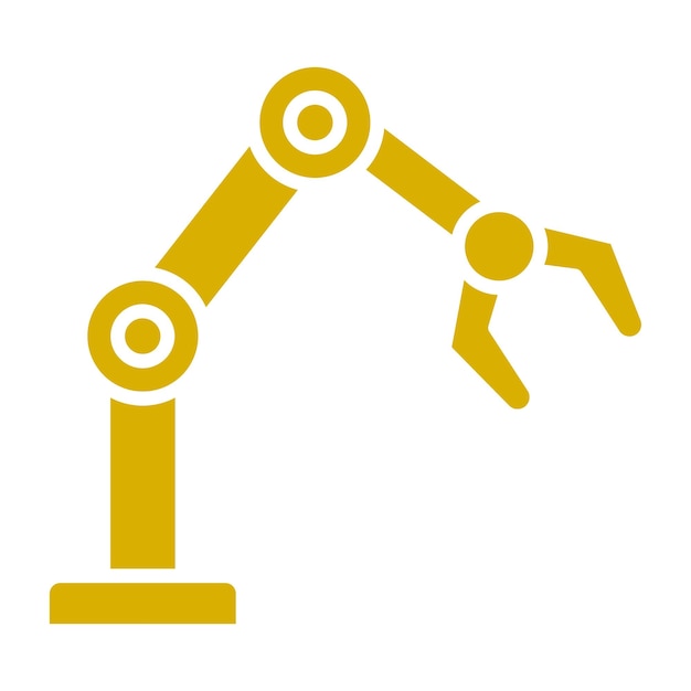 Vectorontwerp Robotic Arm Icon Style
