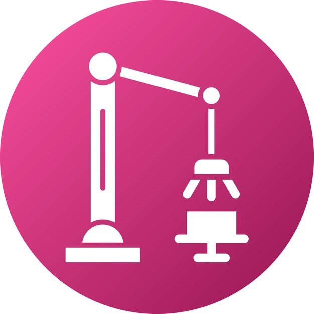 Vectorontwerp Robotic Arm Icon Style