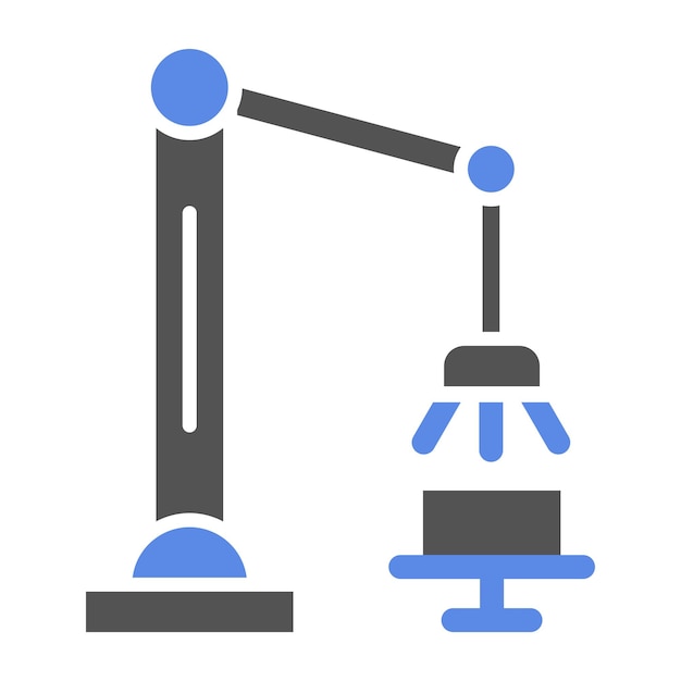 Vectorontwerp Robotic Arm Icon Style