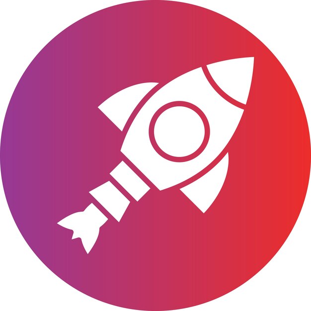 Vectorontwerp Rocket Icon Style