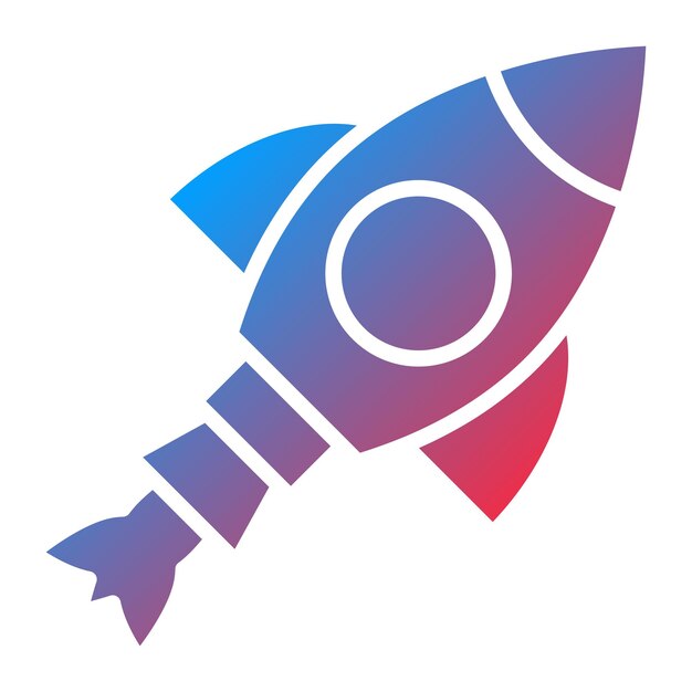 Vectorontwerp Rocket Icon Style