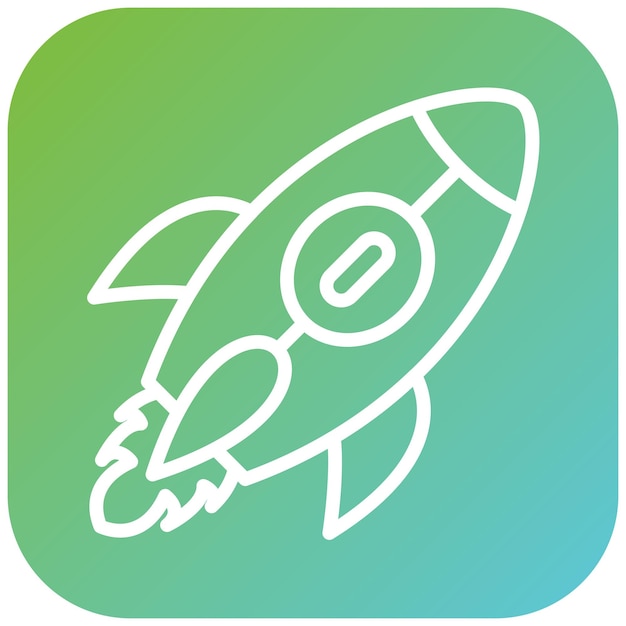 Vectorontwerp Rocket Icon Style