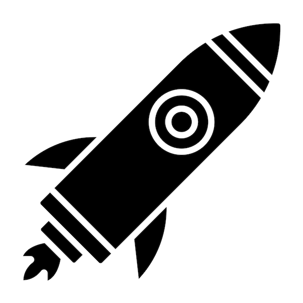 Vectorontwerp Rocket Icon Style