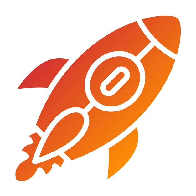 Vectorontwerp Rocket Icon Style