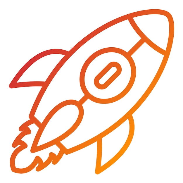 Vectorontwerp Rocket Icon Style