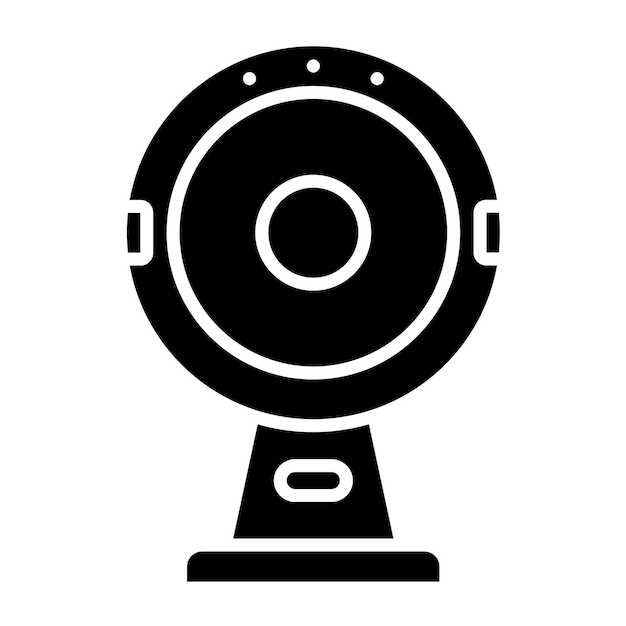 Vectorontwerp Ronde Webcam Icon Stijl