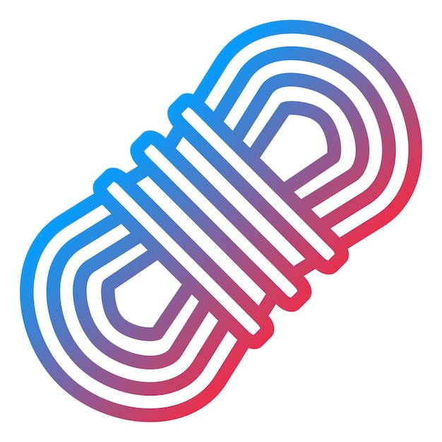 Vectorontwerp Rope Icon Style