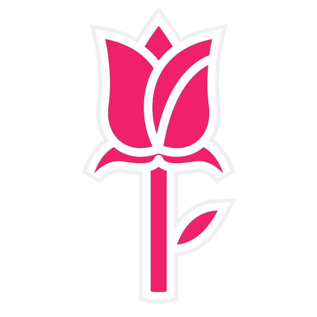 Vectorontwerp Rose Icon Style