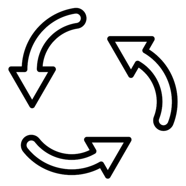 Vectorontwerp Roundabout Icon Style