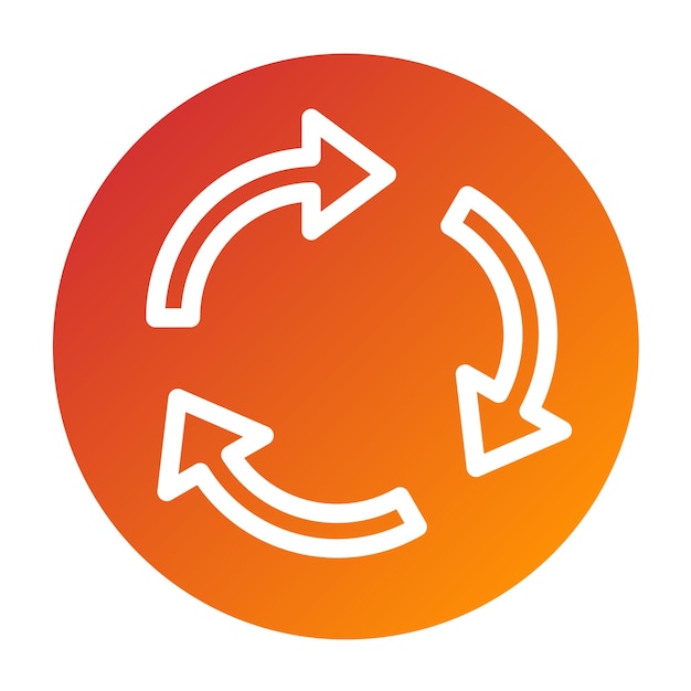 Vectorontwerp Roundabout Icon Style