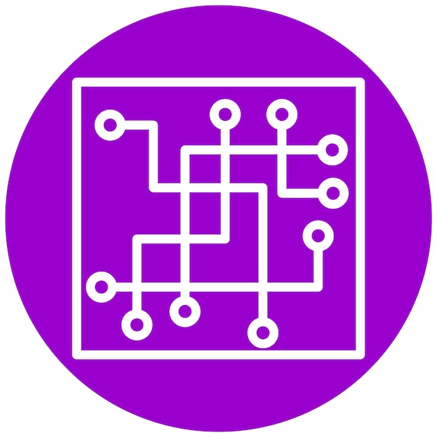 Vectorontwerp Route Icon Style