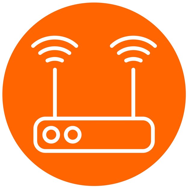 Vectorontwerp router icon style