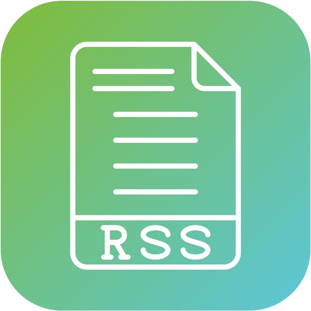 Vectorontwerp RSS Icon Stijl