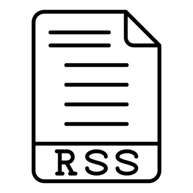 Vectorontwerp RSS Icon Stijl