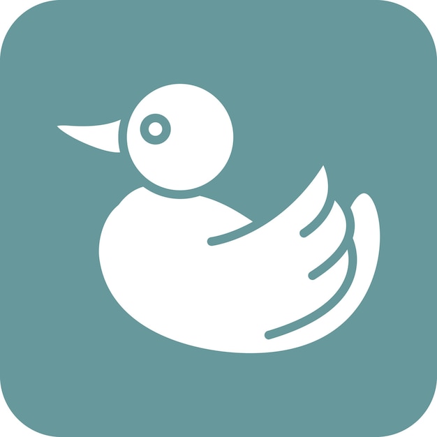Vectorontwerp Rubber Duck Icon Style