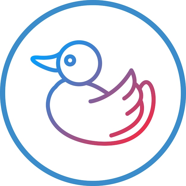 Vectorontwerp Rubber Duck Icon Style