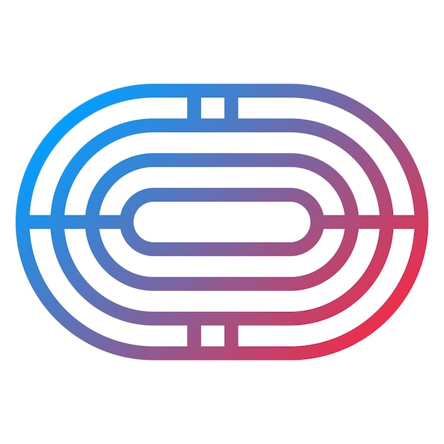 Vectorontwerp Running Track Icon Style