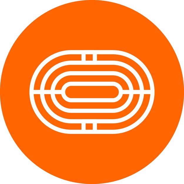 Vectorontwerp Running Track Icon Style