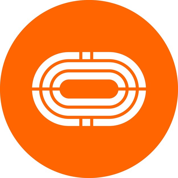 Vectorontwerp Running Track Icon Style