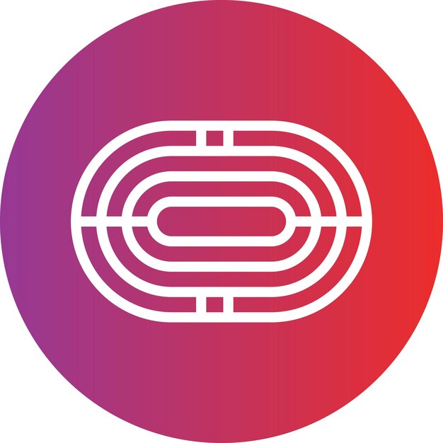 Vectorontwerp Running Track Icon Style