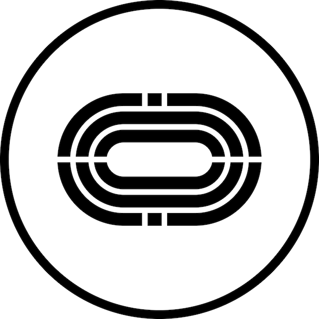 Vectorontwerp Running Track Icon Style