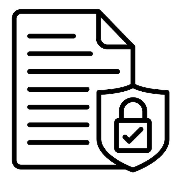 Vectorontwerp Safe File Icon Style