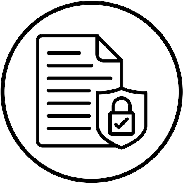 Vectorontwerp Safe File Icon Style