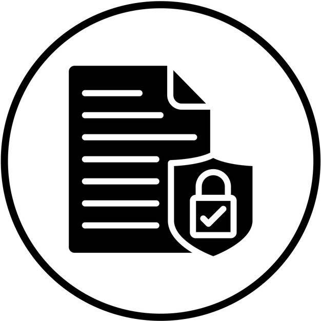 Vectorontwerp Safe File Icon Style