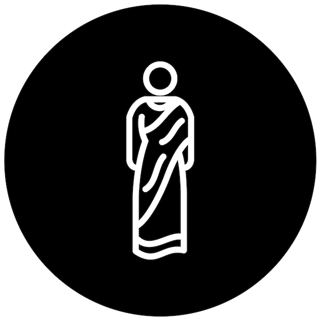 Vectorontwerp Sari Icon Style