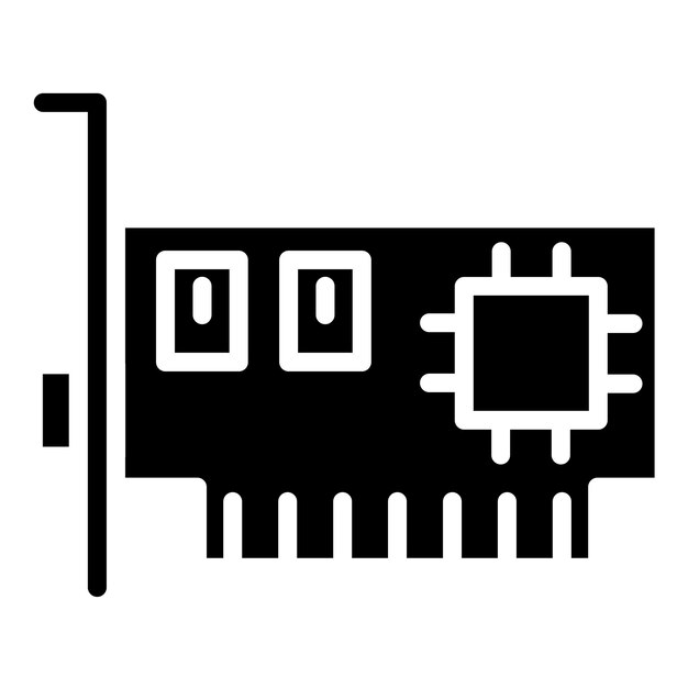 Vectorontwerp SATA-controller Icon Style