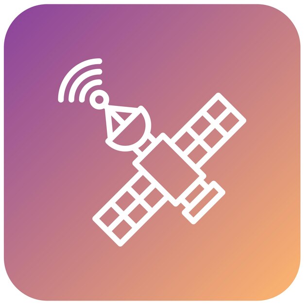 Vectorontwerp Satellite Icon Style