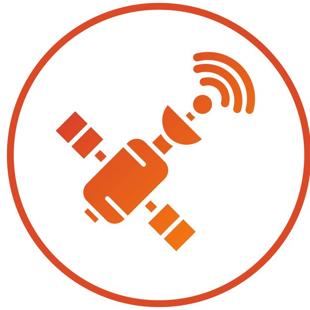 Vectorontwerp Satellite Icon Style