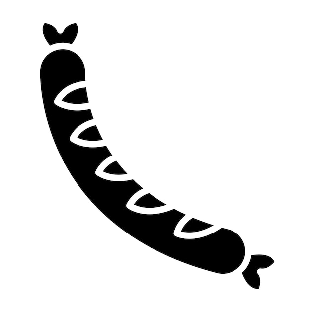 Vectorontwerp Sausage Icon Style