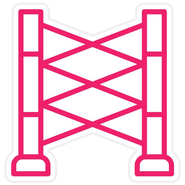 Vectorontwerp Scaffolding Icon Style