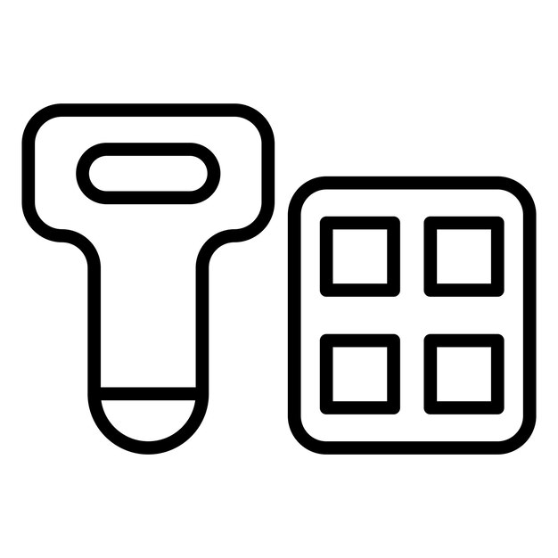 Vectorontwerp Scanning Device Icon Style