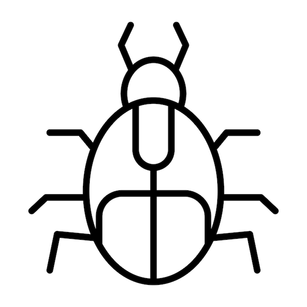 Vectorontwerp Scarab Icon Style